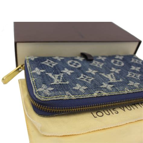 lv blue monogram wallet|lv zippy wallet.